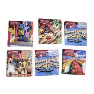 Lot of 12 PuzzleBug Jigsaw Puzzles Mixed 350 & 500 Pieces Random Designs New